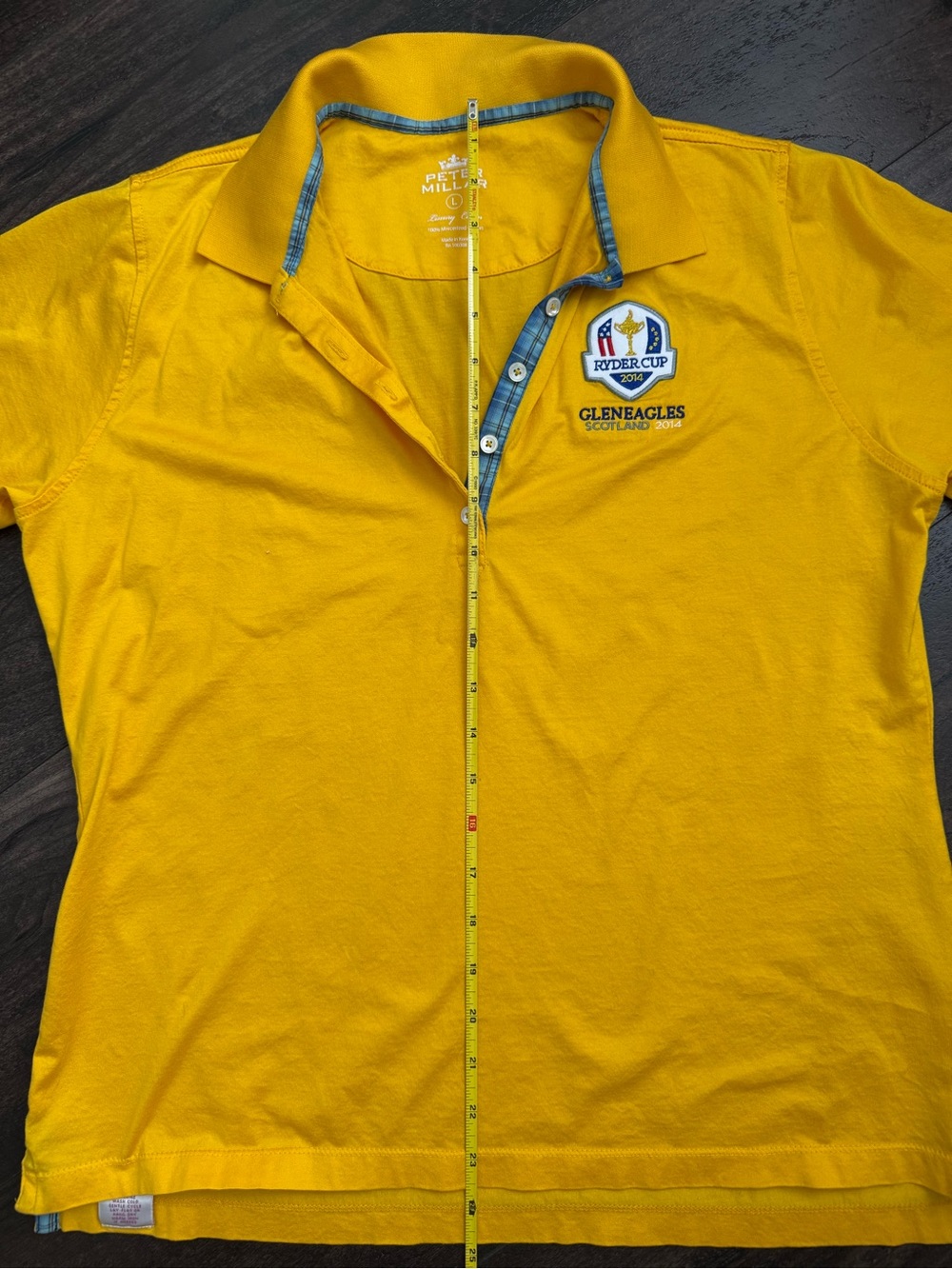 Peter Millar Ryder Cup 2014 Gleneagles Scotland Golf Polo L Collector Vintage - Picture 10 of 10